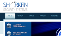 Sharkfin Security Homepage